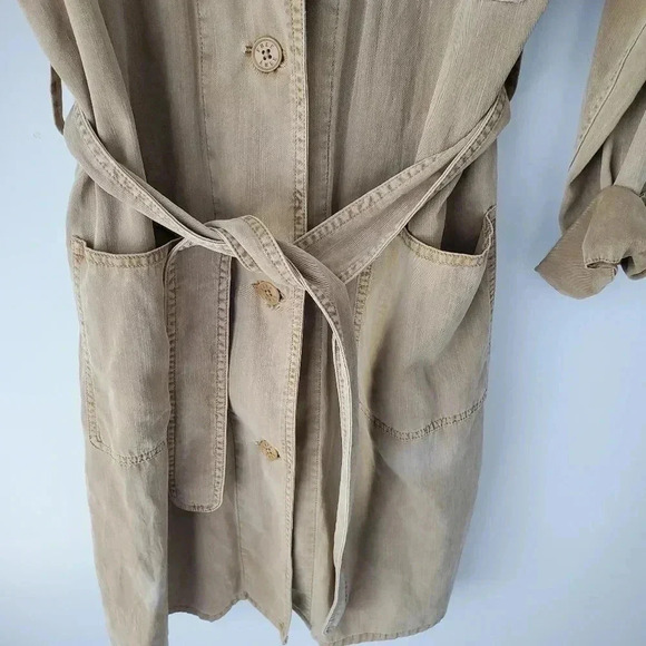 Wilfred Free lyocell cotton tan color trench coat - Picture 7 of 13